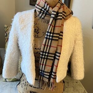 Anthropologie Cream Teddy Jacket